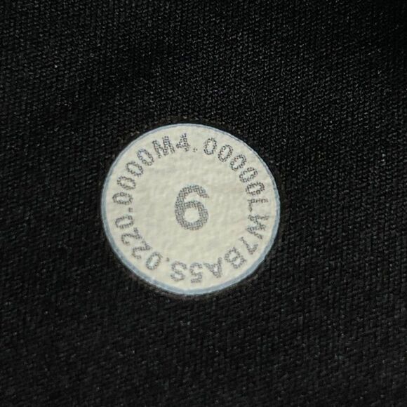 Lululemon Black High Waisted Biker Short Reflective Zip Pocket - Picture 3 of 7